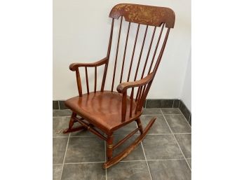 Antique Nichols & Stone Cherry Rocking Chair