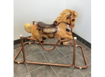 Vintage Child's Rocking 'Wonder Horse' Colt Play Toy