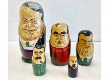 Cool Vintage Soviet Union Nesting  Prime Ministers