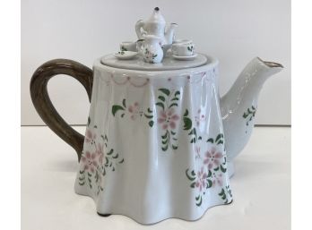 Cute Teaset Topped Teapot - Andrea By Sedek