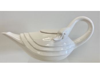 Vintage Fitz & Floyd Swan Neck Teapot