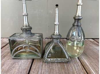 Collection Of Vintage Fuel Burning Candle/lamp