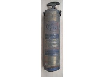 Vintage Brass 'fyr-fyter' Fire Extinguisher