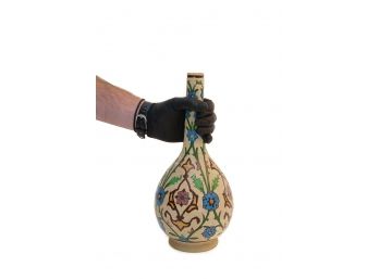 Vintage Persian Hand Painted Ceramic Vase/Vessel