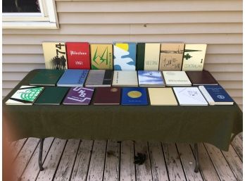 Collection Of 21 Vintage High School And College Yearbooks. Many Connecticut Yearbooks.