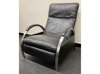 Black Leather Recliner Made By Design Institute America