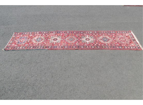 Vintage Antique Oriental Rug / Carpet Hallway Runner
