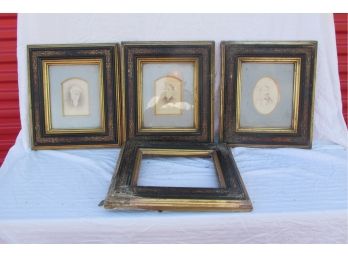 Lot Of 4 Antique Victorian Matching Frames