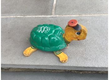 Vintage Musical Fisher-Price Timmy Turtle Pull Toy