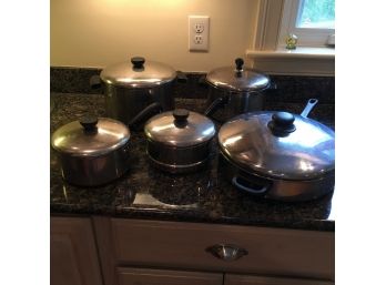 Revere Ware Copper Clad Cookware Set With Lids