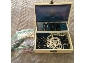 Jewelry Box With Costume Pieces