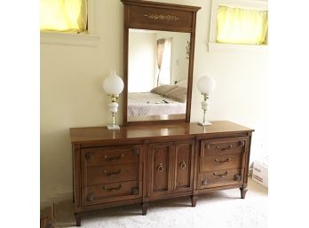 Vintage Basic Witz Dresser With Mirror