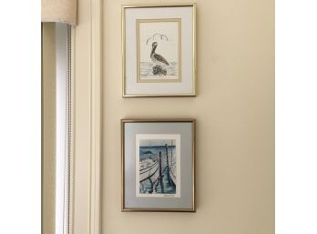 Set Of Two Framed Nautical Prints