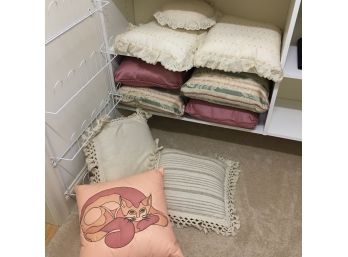 Lot Of Assorted Throw Pillows