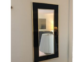 Gold And Black Framed Mirror