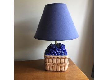 Blueberry Bushel Lamp With Shade