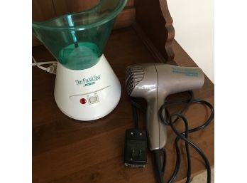 Conair Facial Spa And Helen Of Troy Hair Dryer
