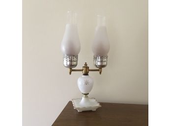 Vintage Glass Chimney Lamp