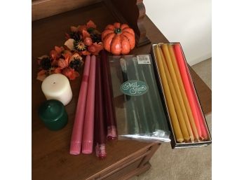 Vintage Candles And Fall Decor