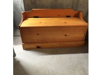 Vintage Wooden Storage Bench