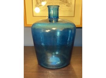 Decor Blue Glass Bottle