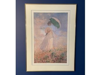 Claude Monet Print Of Woman With Parasol