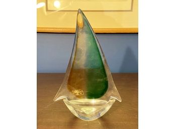 Beautiful Rubelli Murano Art Glass Sailboat