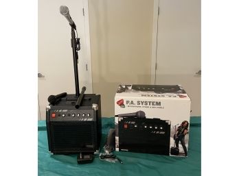 First Act P.A.System With Two Microphones And Stand