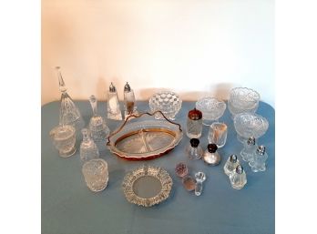 Vintage Crystal Pieces - 20  Pieces