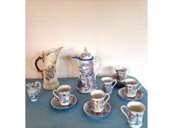 Geisha Porcelain Tea/Chocolate Set