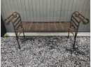 Antique Wrought Iron Garden Bench