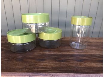 Vintage Pyrex Stacking Canisters