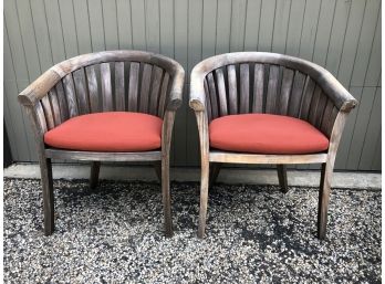 Smith & Hawken Teak Patio Chairs