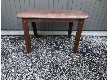 Vintage Redwood Side Table
