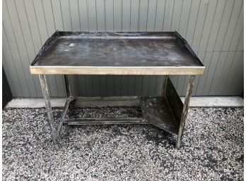 Industrial Antique Steel Desk
