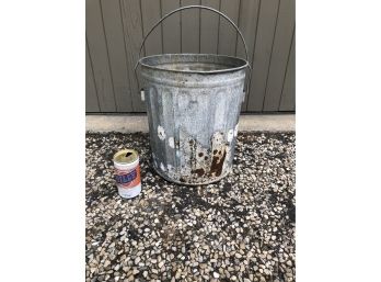 Vintage Galvanized Can