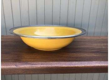 Match Of Italy Bowl With Pewter Rim