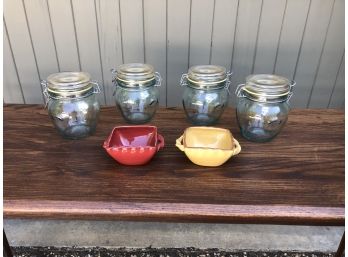 Honey Pots And Serving Bowls