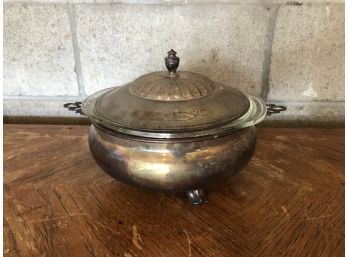 Silver Bowl With Pyrex Inside