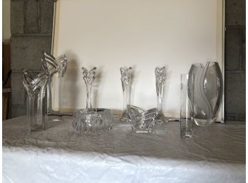 Heavy Crystal And Cut Glass Lot