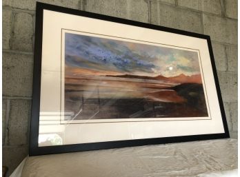26x42 Framed Sunset Painting