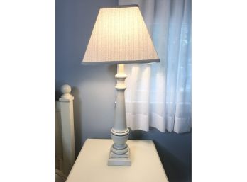 Ethan Allen White Spindle Lamp (2 Of 2)