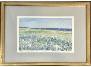 Impressionist Meadow Lithograph Signed By Michele Richards Kennedy & Numbered