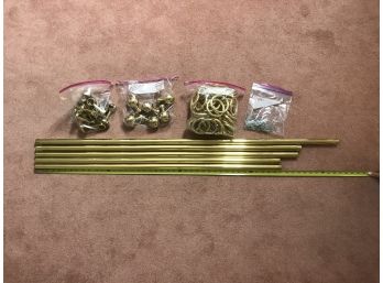 Solid Brass Curtain Rods