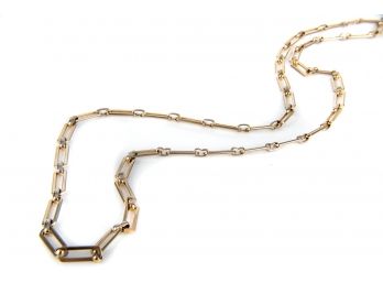 Monet Gold Tone Link Necklace