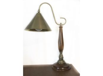 Table Lamp - Wood And Brass