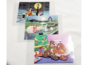 Disney Stamps  With Certificate