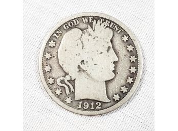 1912  D Barber Half Dollar