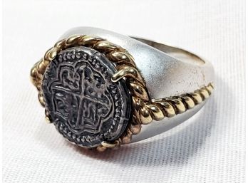 Big Sterling Silver Ring By The Franklin Mint