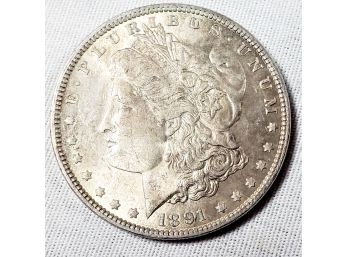 1891  Uncirculated Morgan Dollar (Rare Date)
